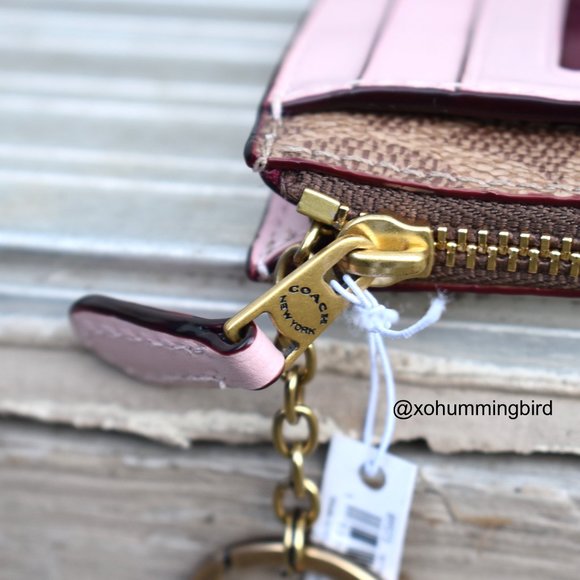 Coach | "Love" Small Slim Keychain Card Holder Coin Purse - Picture 4 of 5